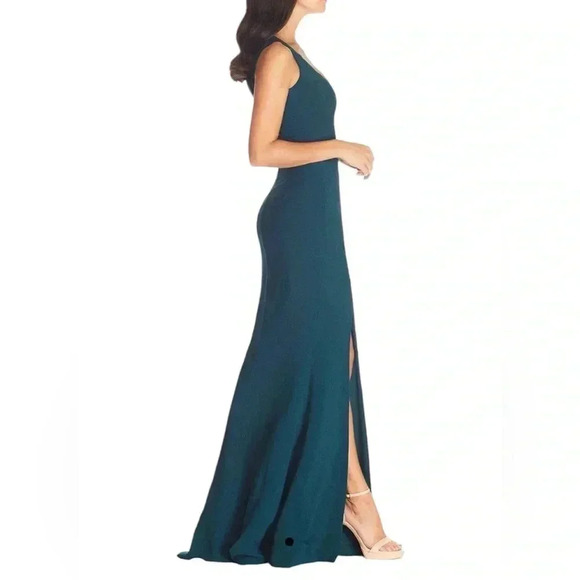 Dress The Population Green Monroe Maxi Gown Size L - Picture 3 of 8